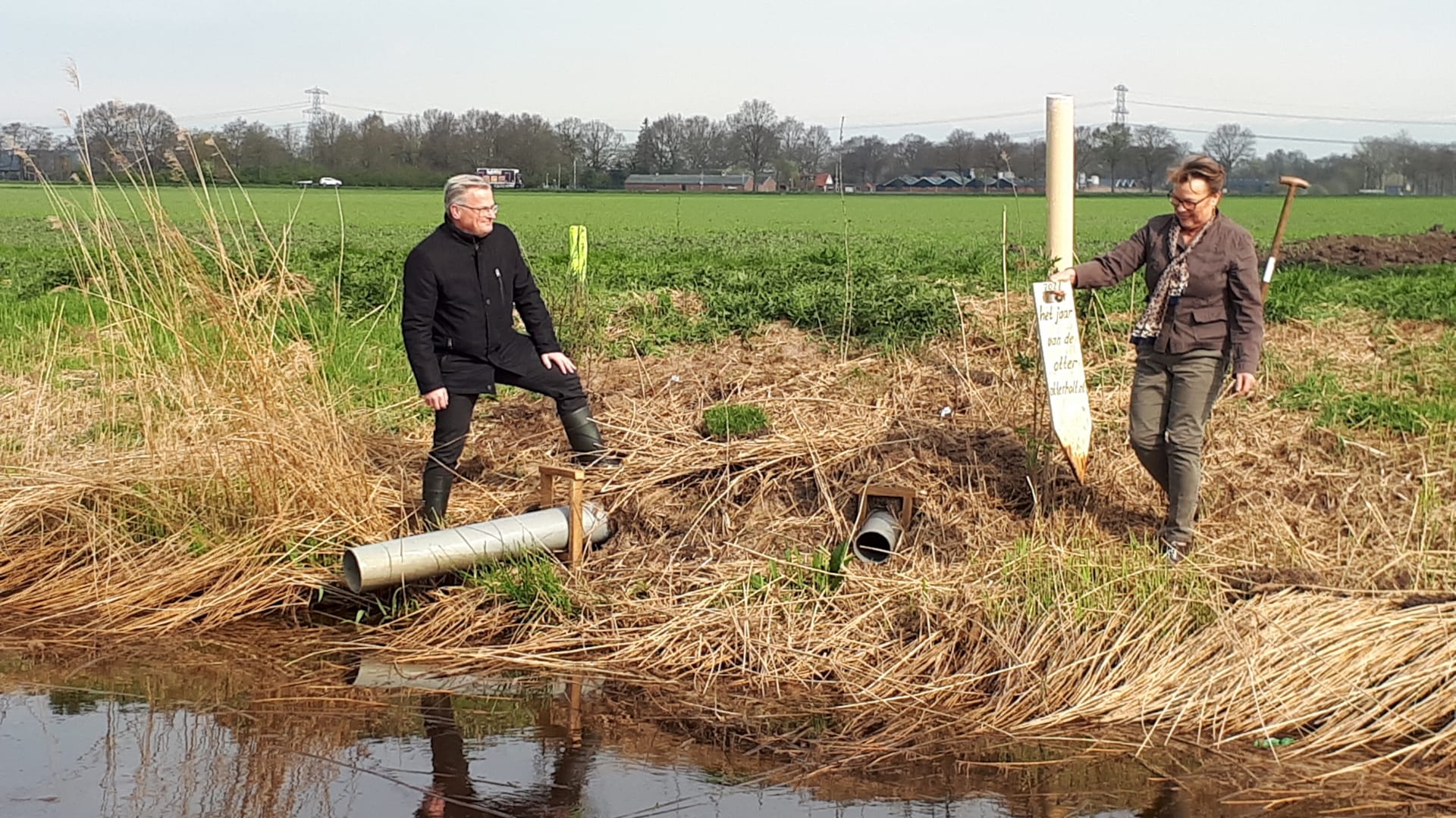 Eerste Otterholt in Overijssel geplaatst